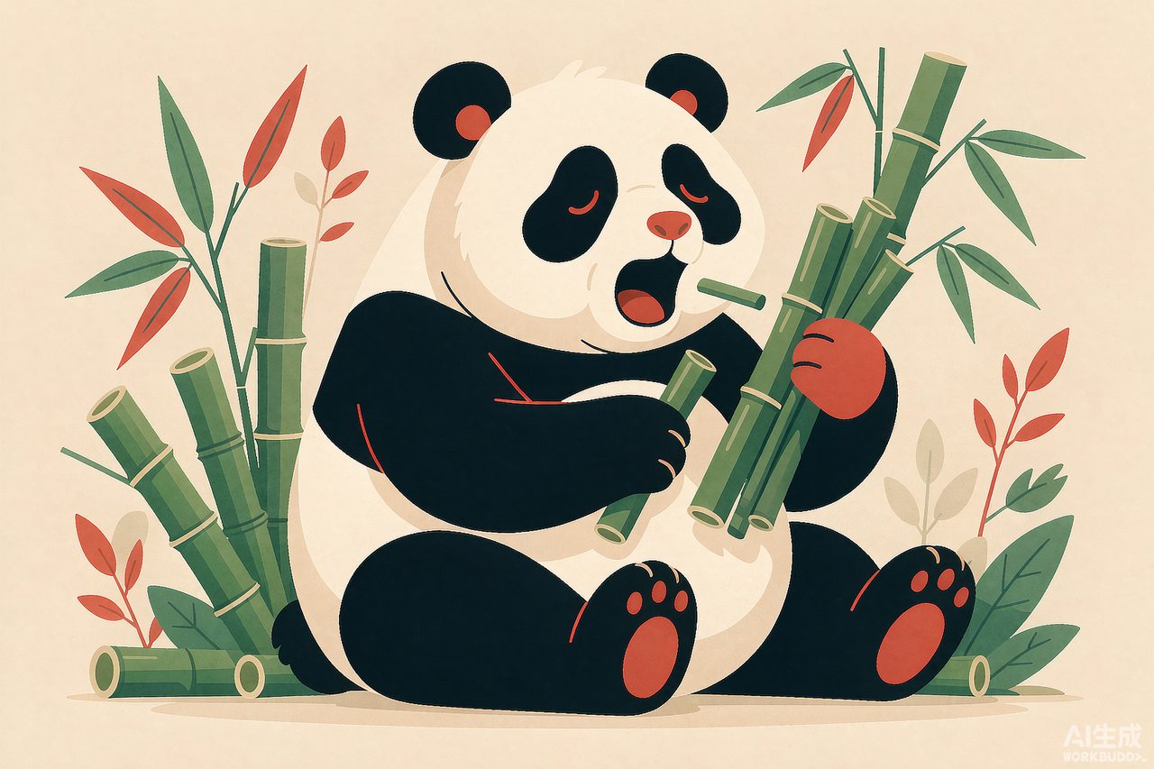 成都地标：大熊猫